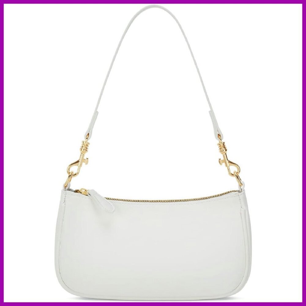 Small Vegan Leather Shoulder Bag with Removable Strap Retro Purse